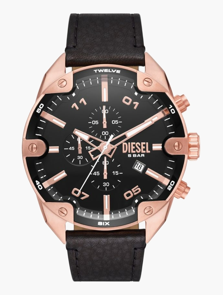 Rose gold 2025 diesel watch men's